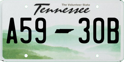 TN license plate A5930B