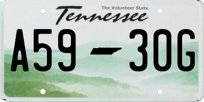 TN license plate A5930G