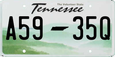 TN license plate A5935Q