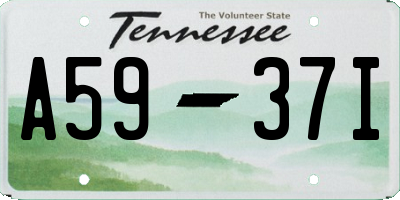 TN license plate A5937I