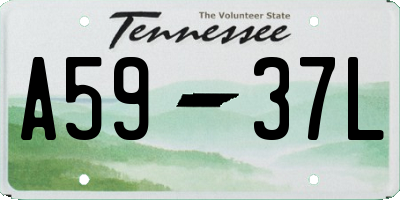 TN license plate A5937L