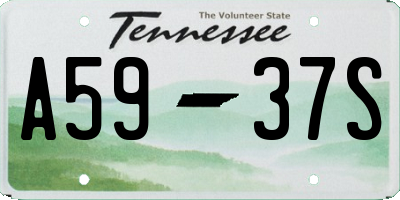 TN license plate A5937S