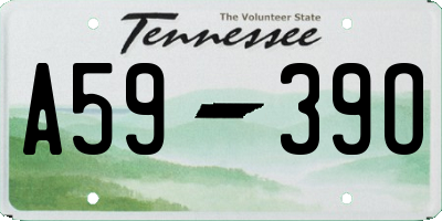 TN license plate A5939O
