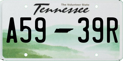 TN license plate A5939R