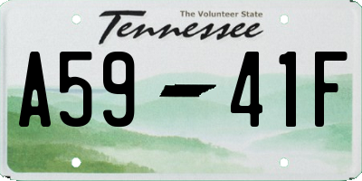 TN license plate A5941F