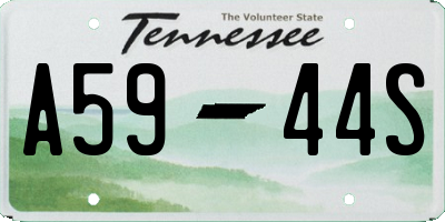 TN license plate A5944S