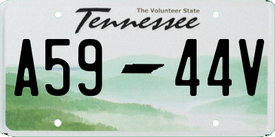 TN license plate A5944V