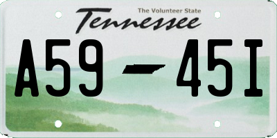 TN license plate A5945I