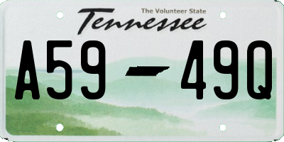 TN license plate A5949Q