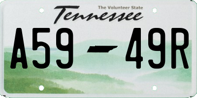 TN license plate A5949R