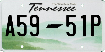 TN license plate A5951P