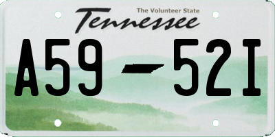TN license plate A5952I