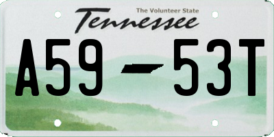 TN license plate A5953T