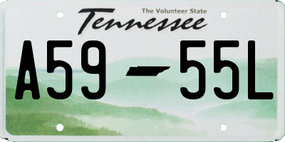 TN license plate A5955L