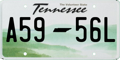 TN license plate A5956L