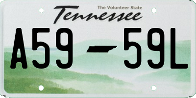 TN license plate A5959L