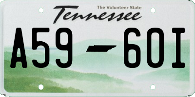 TN license plate A5960I
