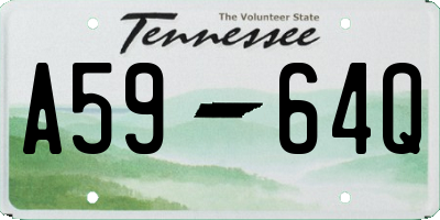 TN license plate A5964Q
