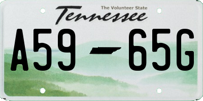 TN license plate A5965G