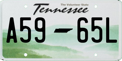 TN license plate A5965L