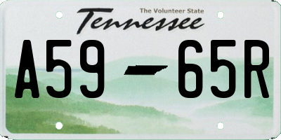 TN license plate A5965R
