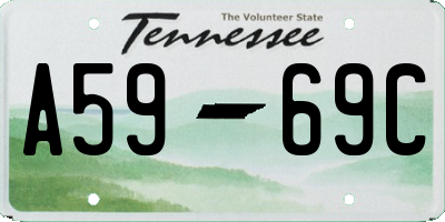 TN license plate A5969C