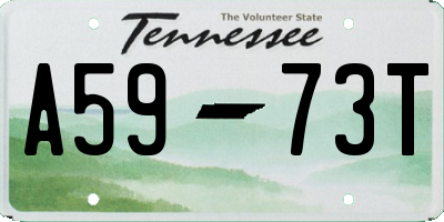 TN license plate A5973T