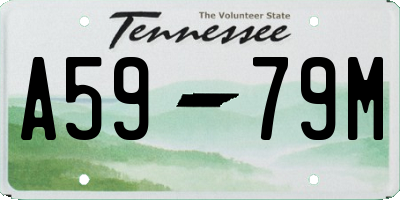 TN license plate A5979M