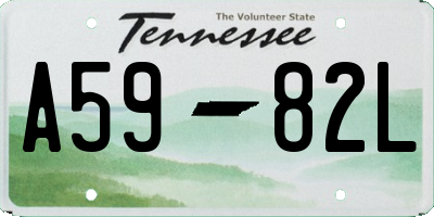 TN license plate A5982L