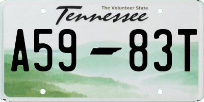 TN license plate A5983T