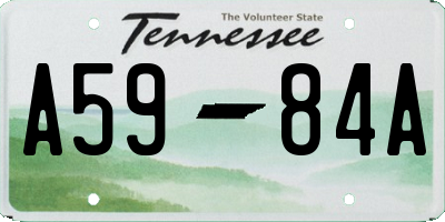TN license plate A5984A