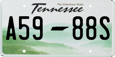 TN license plate A5988S