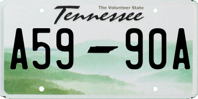 TN license plate A5990A