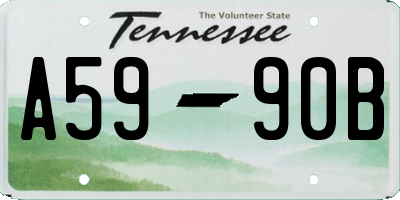 TN license plate A5990B