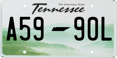 TN license plate A5990L
