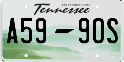 TN license plate A5990S