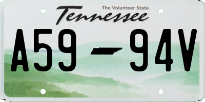 TN license plate A5994V
