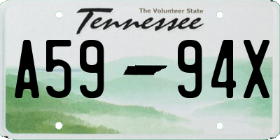 TN license plate A5994X