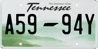 TN license plate A5994Y