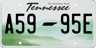 TN license plate A5995E