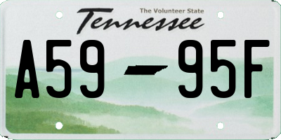 TN license plate A5995F