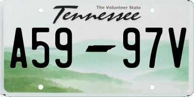 TN license plate A5997V