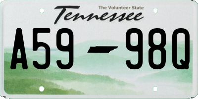TN license plate A5998Q