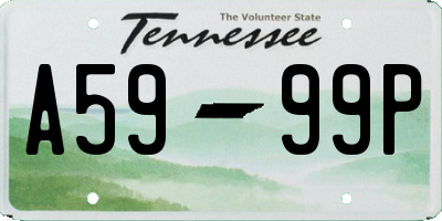TN license plate A5999P