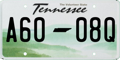 TN license plate A6008Q