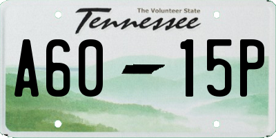 TN license plate A6015P