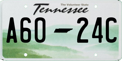 TN license plate A6024C