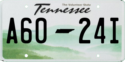 TN license plate A6024I