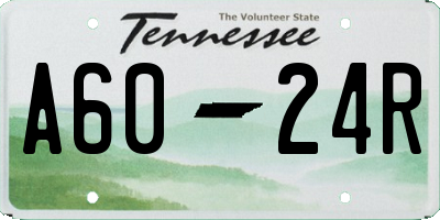 TN license plate A6024R