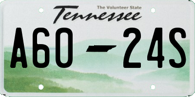TN license plate A6024S